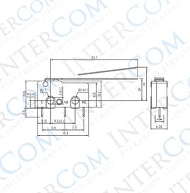 IC-167 Micro Switch İğne (PCB) Bacak Uzun Paletli