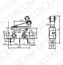 IC-168A Micro Switch Lehim Bacak Makaralı