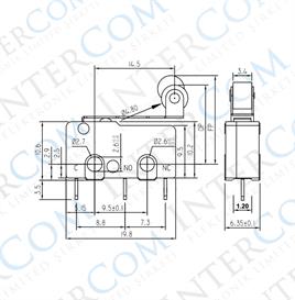 IC-169 Micro Switch İğne (PCB) Bacak Makaralı