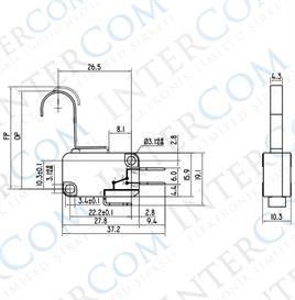 IC-170-2 Micro Switch Orta Kanca 3A