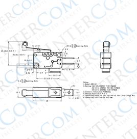 IC-174 Micro Switch Uzun Makara 16A - Ekonomik
