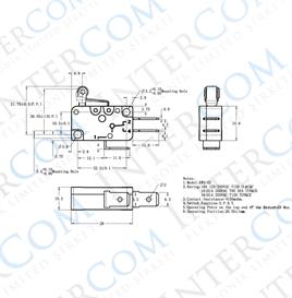 IC-175 Micro Switch Kısa Makara 16A - Ekonomik