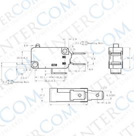IC-176-0 Micro Switch Paletsiz 16A