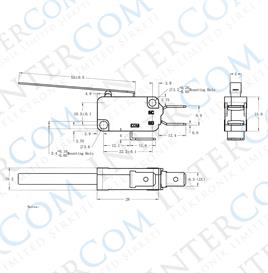 IC-176A Micro Switch Uzun Palet 16A