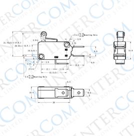 IC-176C Micro Switch Kısa Makara 16A