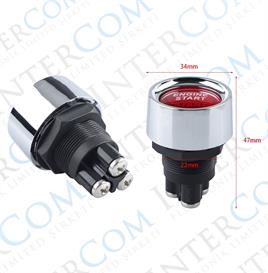 IC-180A-2 ATEŞLEME BUTONU 3P KIRMIZI IŞIKLI