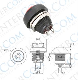 IC-184-0 Buton Ø12mm PBS33B - Ekonomik