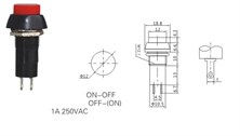 IC-185 Buton Ø12mm Kalıcılı