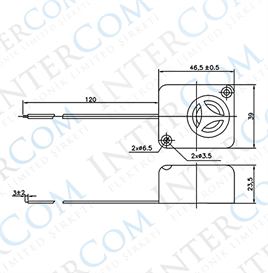 IC-221A Buzzer 12V DC Devreli Kablolu Siren Ses