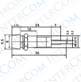 IC-225 Sinyal Lambası Metal 8mm 