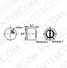 IC-229 Mikrofon Kapsülü 10x7mm