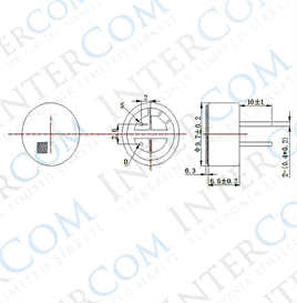 IC-229A Mikrofon Kapsülü 10x7mm Tel Bacak