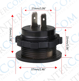 IC-230E Pano Tipi Akü Göstergeli Voltmetre