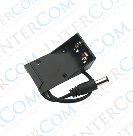 IC-232B Pil Yuvası 9V için 2,1mm Jaklı