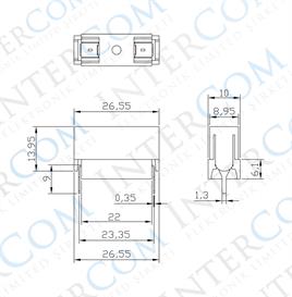 IC-237A Sigorta Yuvası 5x20mm Kapaklı PCB