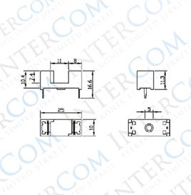 IC-237B Sigorta Yuvası 5x20mm PCB