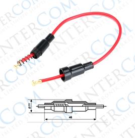 IC-237C Sigorta Yuvası Kablolu 5x20