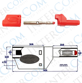 IC-238E Banana Jak Korumalı Tip 4mm CX-2074