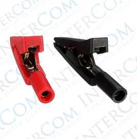 IC-243D 2MM Banan Jak Girişli Krokodil Siyah-Kırmızı 