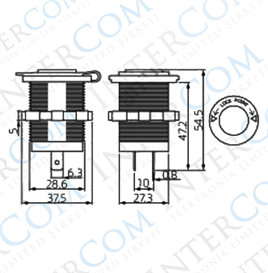 IC-246B-5 Çakmaklık Dişi Pano Tip Ø30mm
