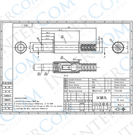 IC-253A DC Jak 2.5mm Kısa
