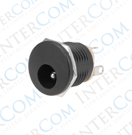 IC-258 DC Jak 2.5mm Somunlu Ø12mm