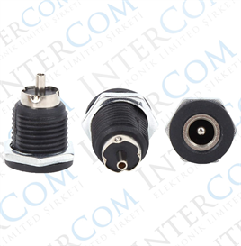 IC-258C DC Jak 2.1mm İçi Metal Ø12mm