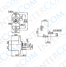 IC-258F DC Jak 2.1mm Kulaklı Tip