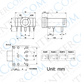 IC-260 Stereo Şase 3.5mm