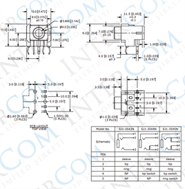 IC-261 Stereo Şase 3.5mm Metal