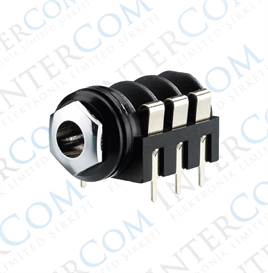 IC-261G-2 6,3mm Stereo Jak Dişi Şase 90° 6p