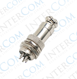IC-261M 16mm Mayk Fiş Şase Erkek - Seyyar Dişi