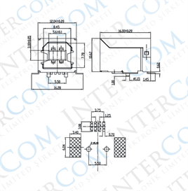 IC-263A USB ŞASE B DİŞİ SMD