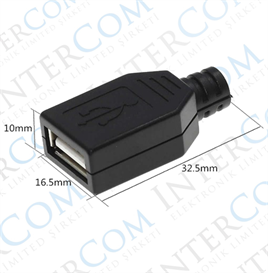 IC-265F USB Seyyar Dişi Kapaklı