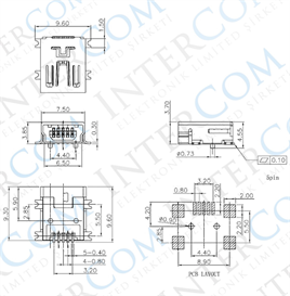 IC-266 USB Şase 5 Pin Mini