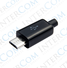 IC-266A-5 Mikro USB Erkek Seyyar Kapaklı