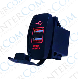 IC-266C-3 Marin Tip İkili USB 12-24V - 5V/3.1A