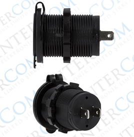 IC-266C Pano Tipi USB 8-32V Giriş 5V 1A ve 5V 2,1A Çıkış Kulaksız Ø30mm