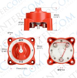 IC-275E-2 AKÜ ŞALTERİ 350A 3P 1+2 ÇİFT DEVRELİ