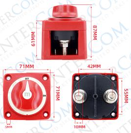 IC-275F-1 AKÜ ŞALTERİ MİNİ 300A 2P ON-OFF