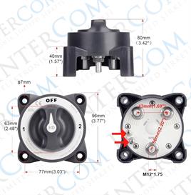 IC-275H AKÜ ŞALTERİ AĞIR HİZMET 500A 3P OFF-1-2