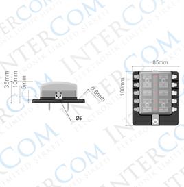 IC-276A-10 SİGORTA KUTUSU 10LU İKAZ IŞIKLI
