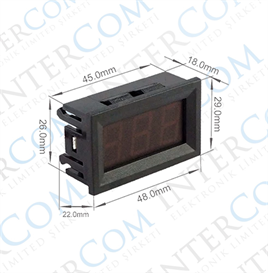 IC-278-2 Dijital Voltmetre DC 0-100V 3P 