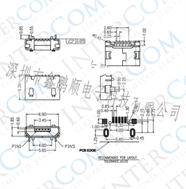 IC-266A-2 Mikro USB 2 Şaseli Mini 5 Pin