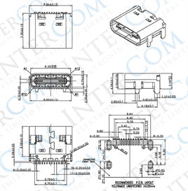 IC-266B-4 Type-C Şase Dişi 16 Pin