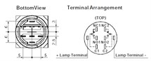 LAS1-AY-11X-21 16mm Mandal Buton OFF-ON 1NO/1NC