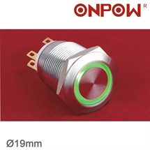 LAS1-GQ-11E 19mm Metal LEDli Buton Yaylı IP67