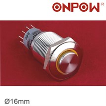 LAS2-GQH-11Z 16mm Metal LEDli Kalıcı Buton IP67