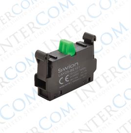 LAY25-BE101 22mm Kontak Normalde Açık - Yeşil