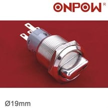 NO93 LAS1-AGQ-11X-21 19mm Metal Mandal Buton OFF-ON IP65